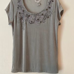 Chico’s Travelers collection capped sleeve top - size 1 (8US)!